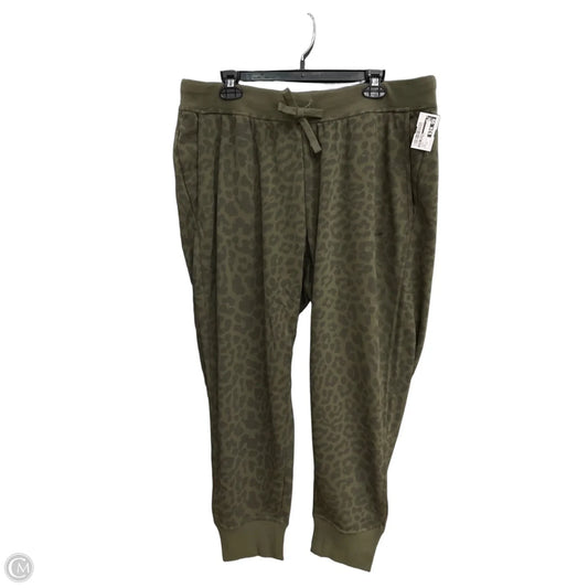 Athletic Pants By Nike Apparel In Green, Size: 1x