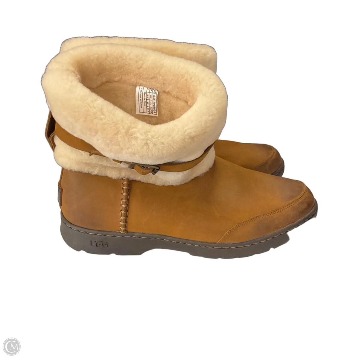 Boots Designer By Ugg In Brown, Size: 11