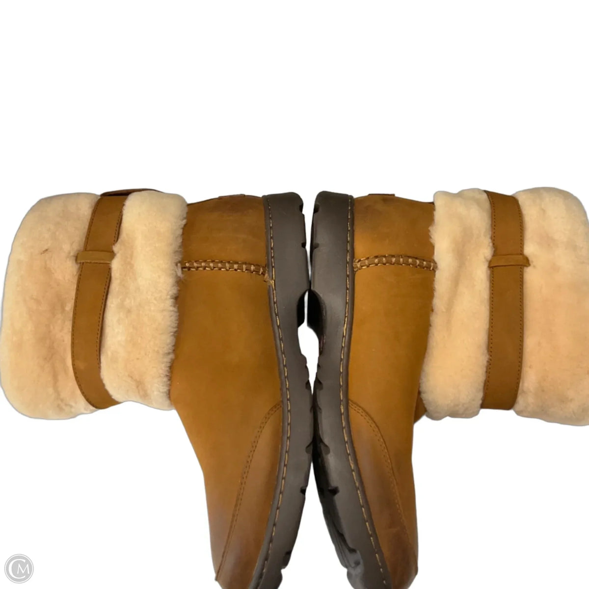 Boots Designer By Ugg In Brown, Size: 11