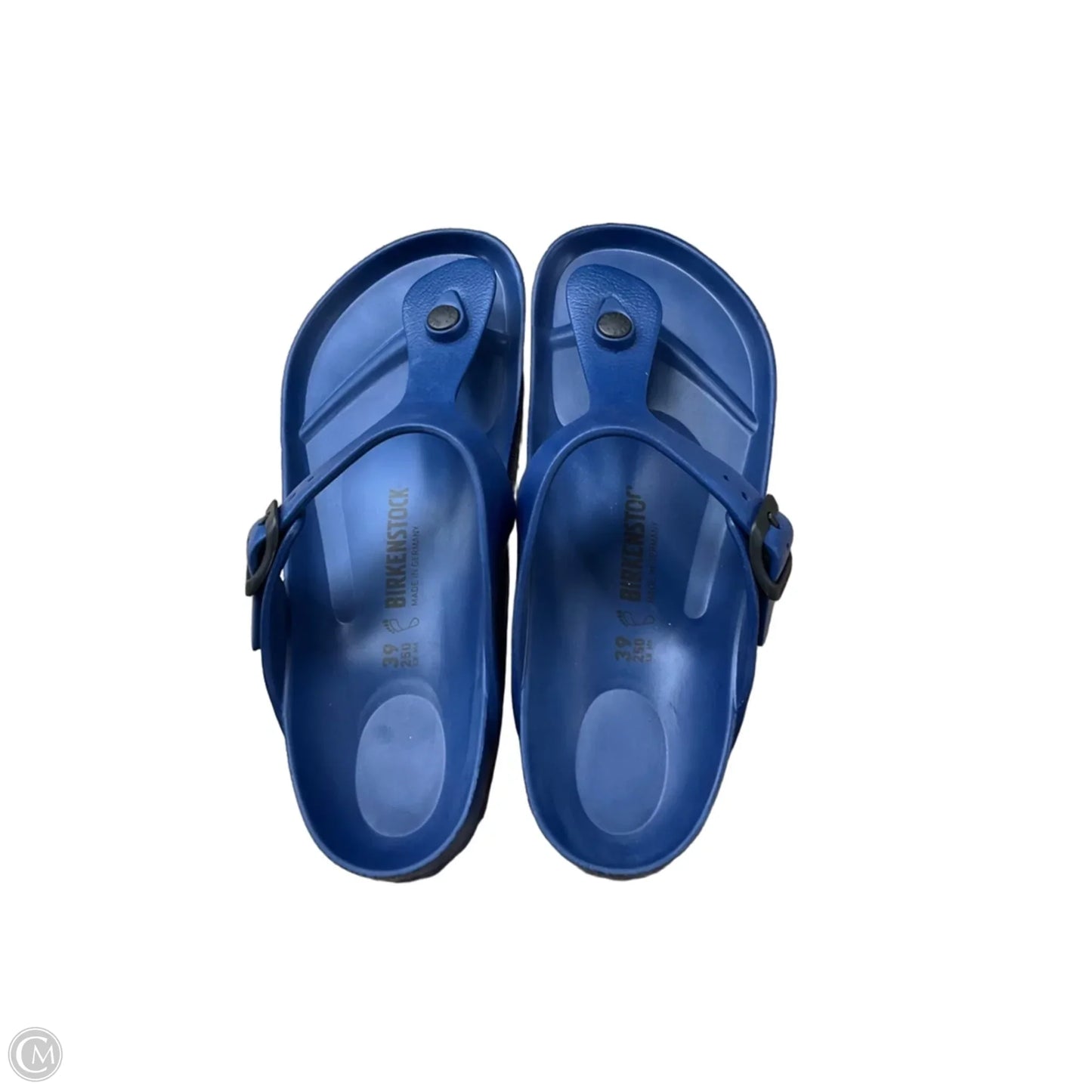 Sandals Flip Flops By Birkenstock In Navy, Size: 8