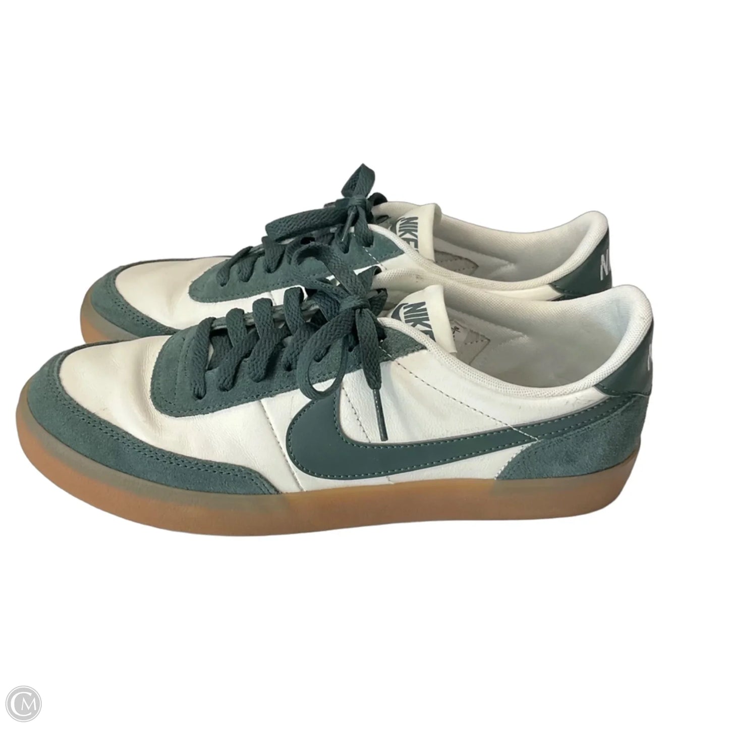 Shoes Sneakers By Nike In Green & White, Size: 11