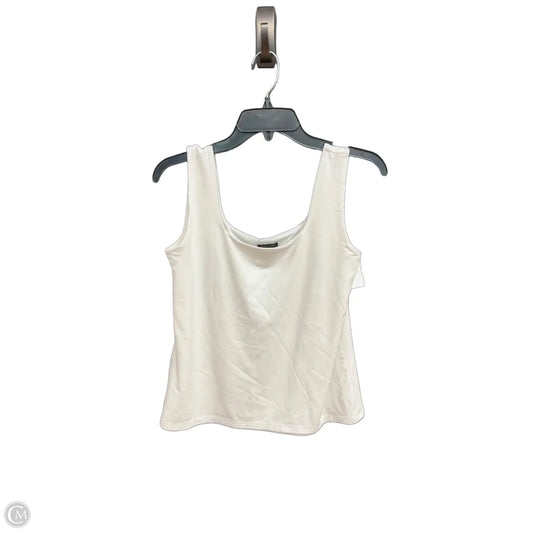 Top Sleeveless By Ann Taylor In White, Size: M