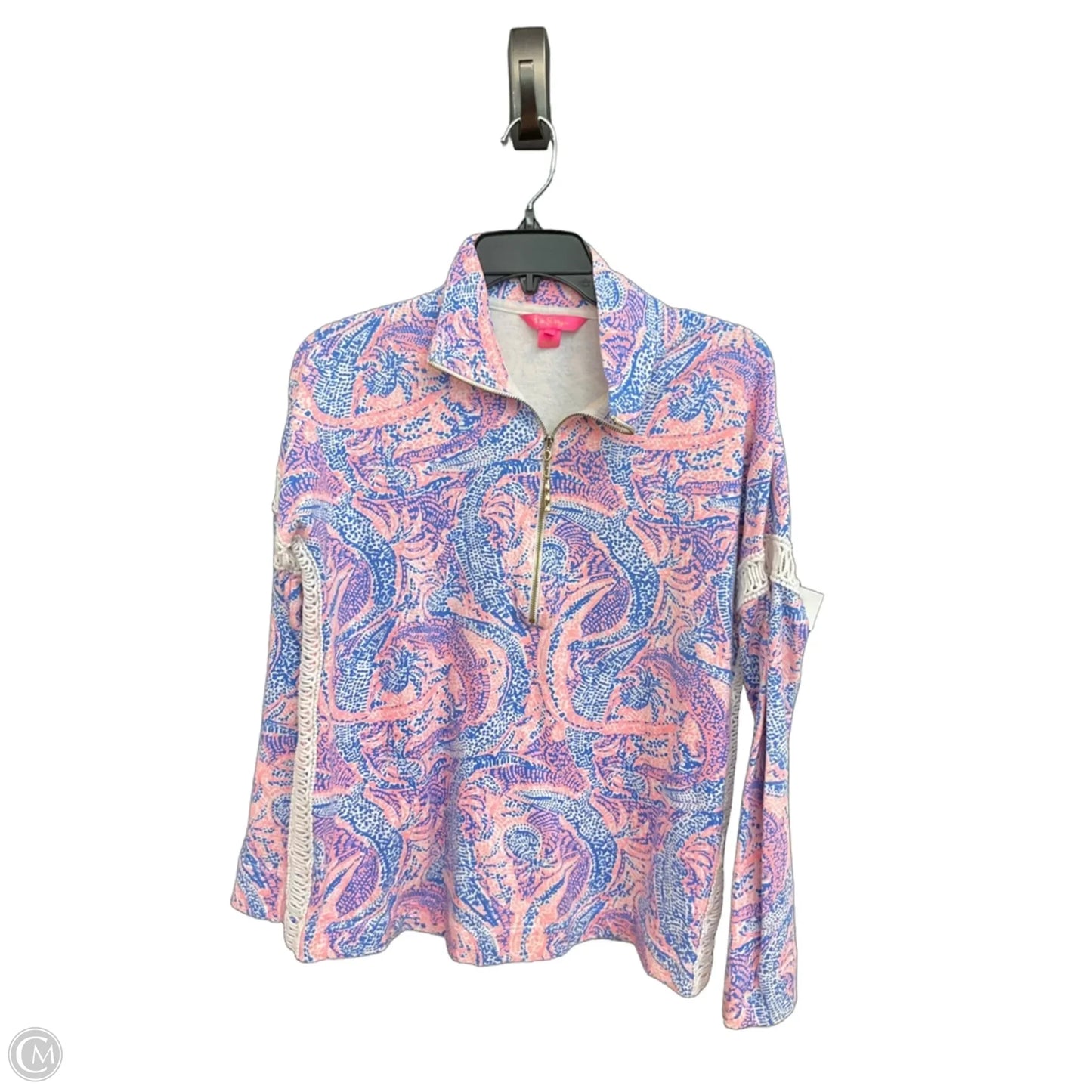 Jacket Designer By Lilly Pulitzer In Blue & Pink, Size: Xs