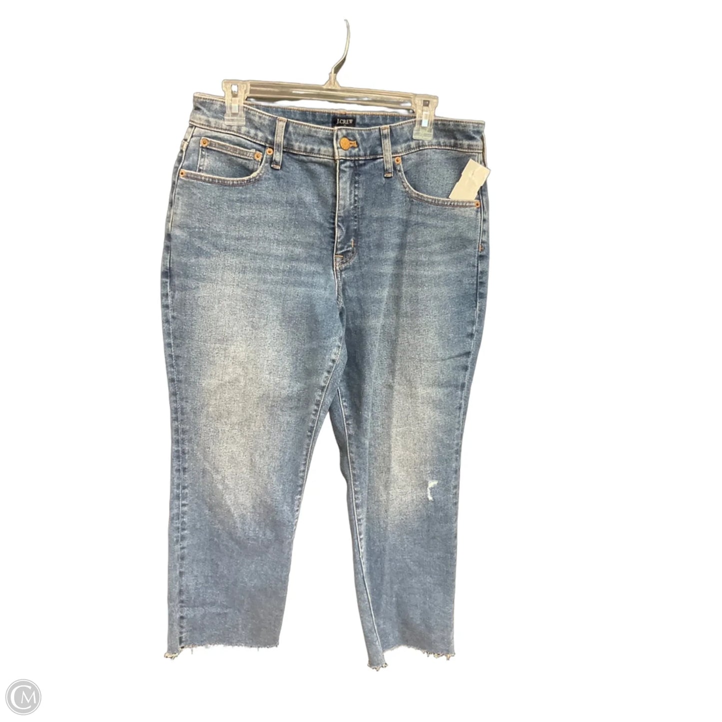 Jeans Cropped By J. Crew In Blue Denim, Size: 10
