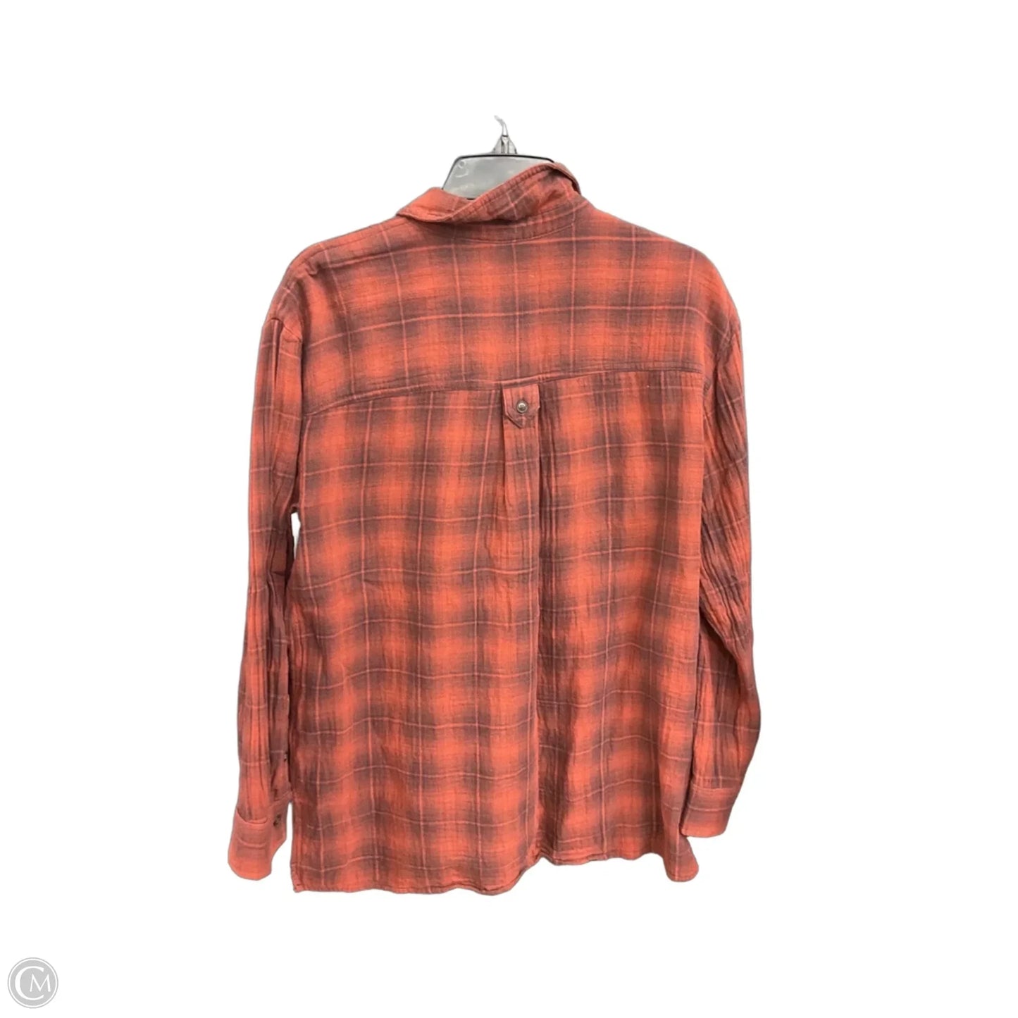 Blouse Long Sleeve By Madewell In Orange, Size: M