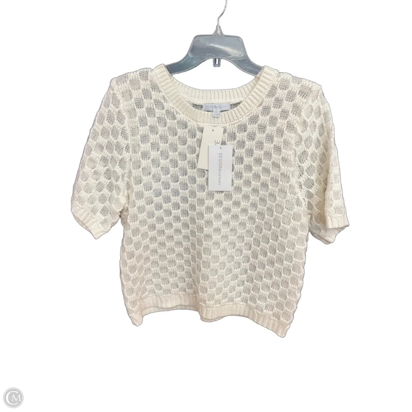 Sweater Short Sleeve By Evereve In White, Size: M