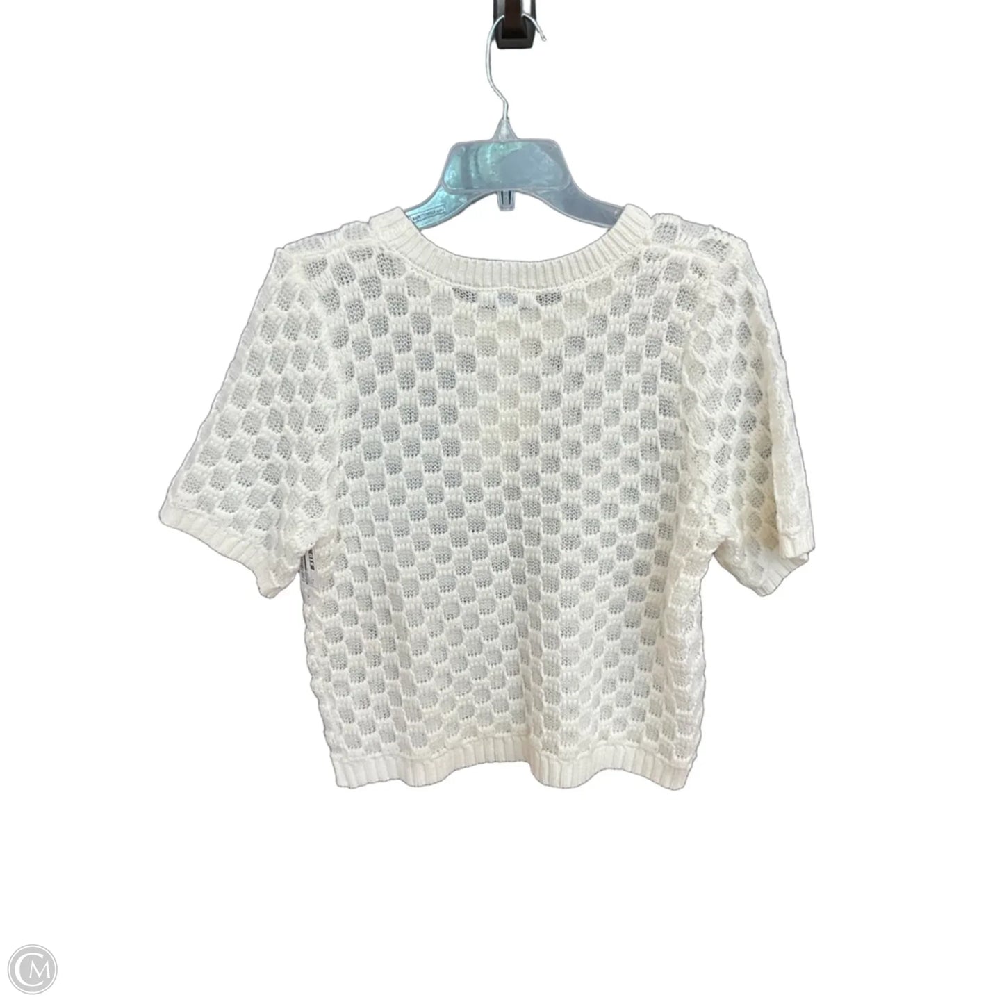 Sweater Short Sleeve By Evereve In White, Size: M