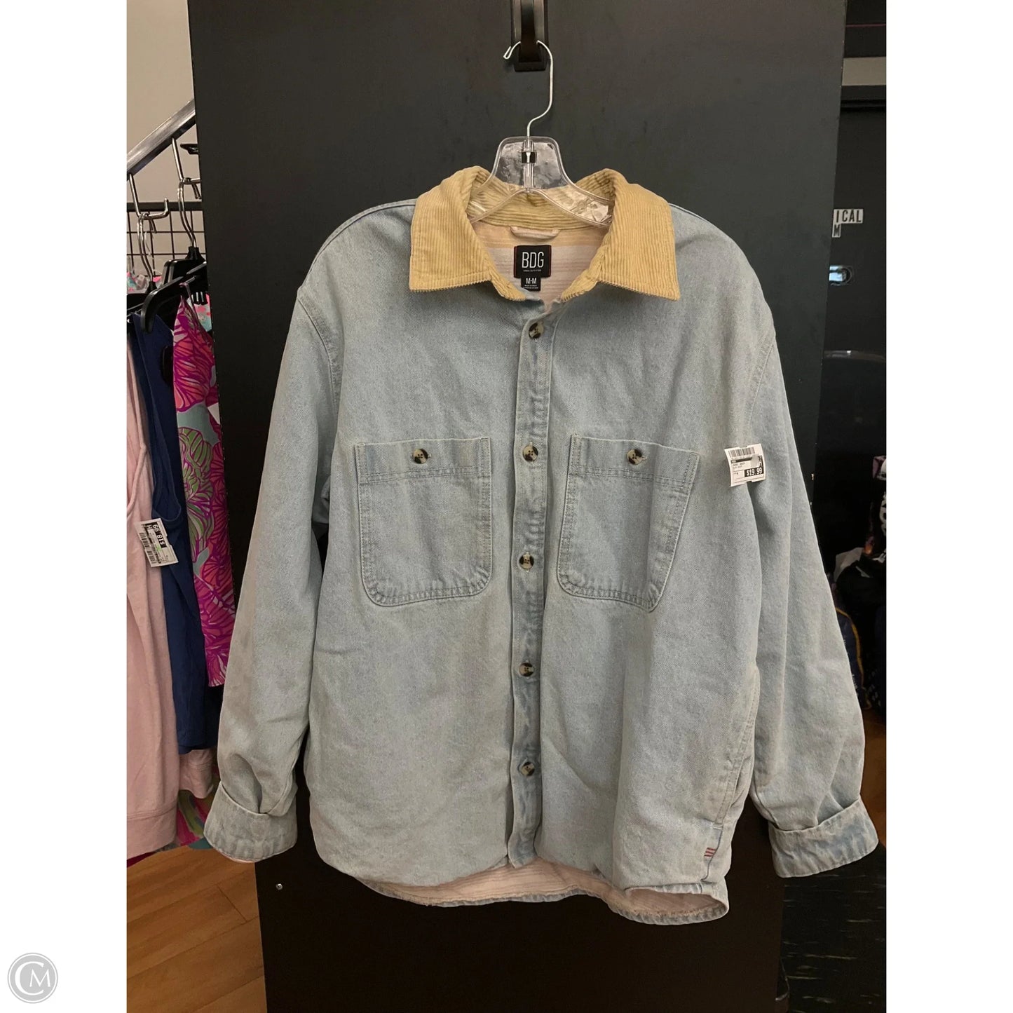 Jacket Denim By Bdg In Blue Denim, Size: M