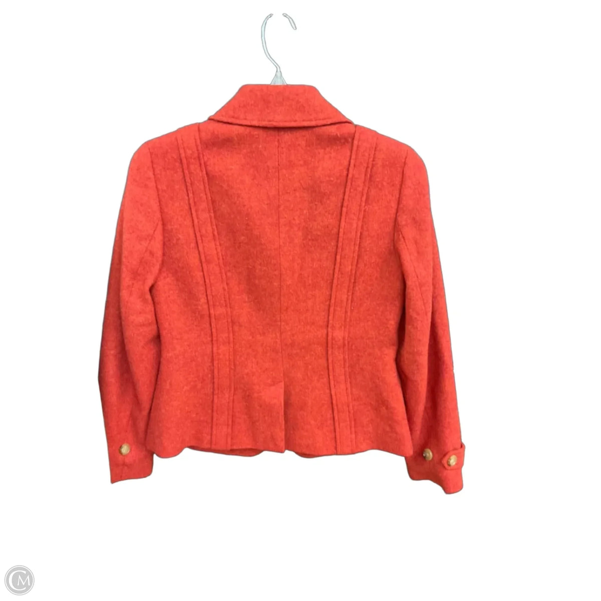 Coat Wool By Talbots In Red, Size: S