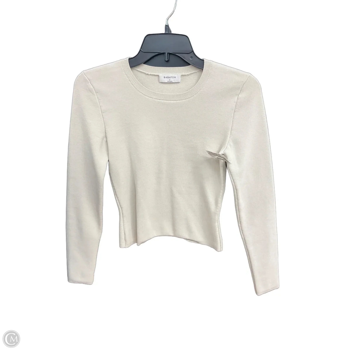 Top Long Sleeve By Babaton In Cream, Size: S