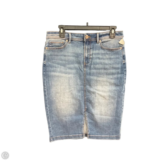 Skirt Midi By J. Jill In Blue Denim, Size: 8