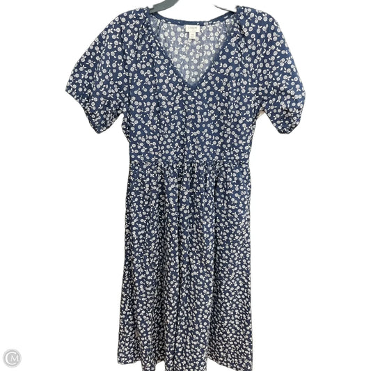 Dress Casual Maxi By J. Crew In Blue, Size: M