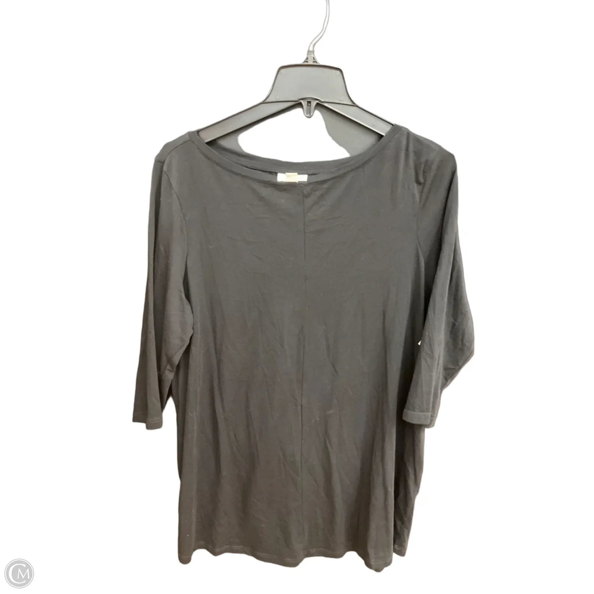 Top 3/4 Sleeve By J. Jill In Black, Size: L