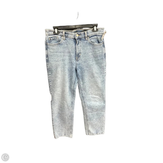 Jeans Straight By Banana Republic In Blue Denim, Size: 8