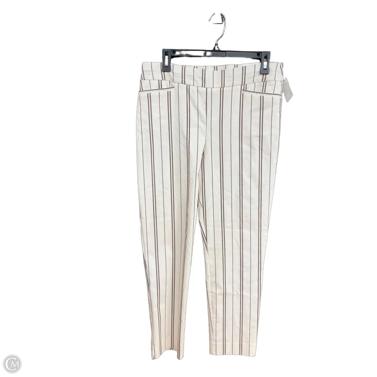 Pants Dress By Chicos In Striped Pattern, Size: 8