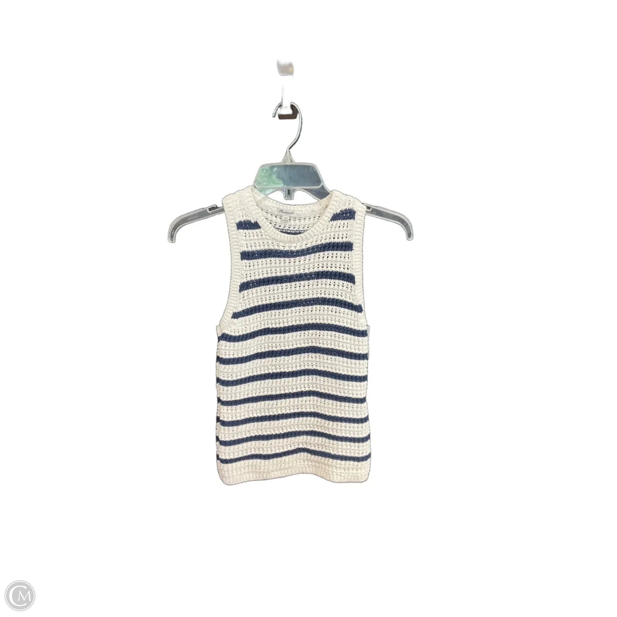 Top Sleeveless By Madewell In Striped Pattern, Size: Xxs