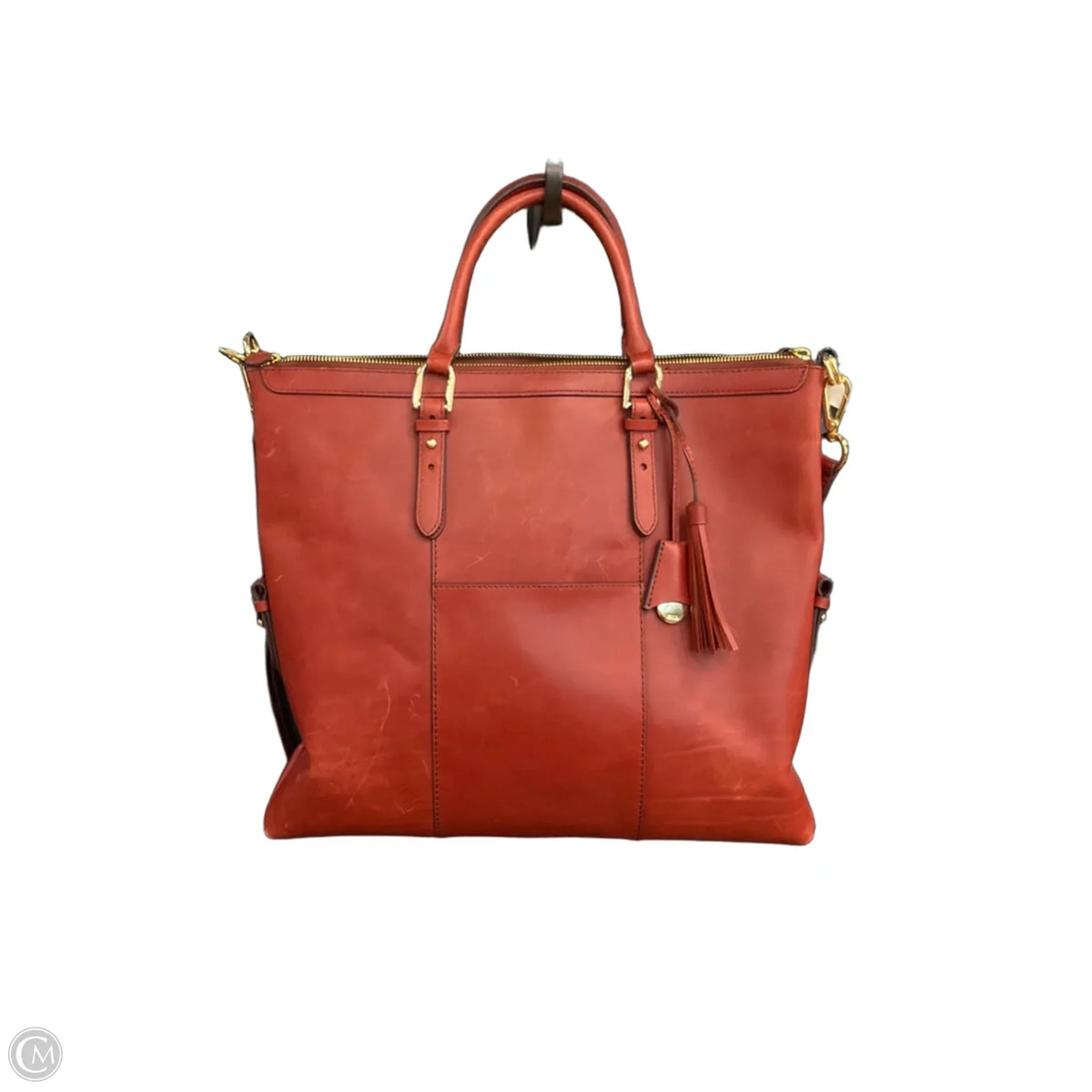 Handbag Leather By Cmb, Size: Large