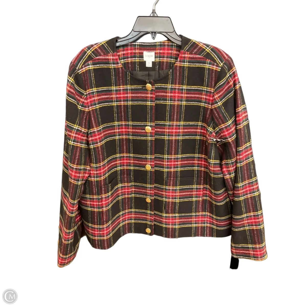 Jacket Other By J. Crew In Black & Red, Size: 1x