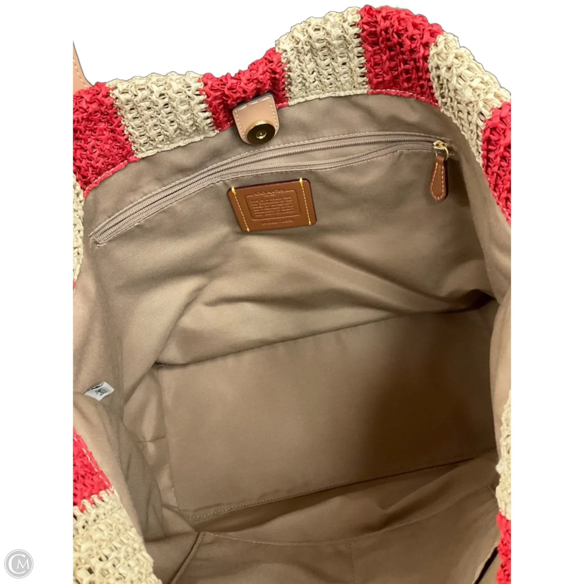 Tote Designer By Coach, Size: Large