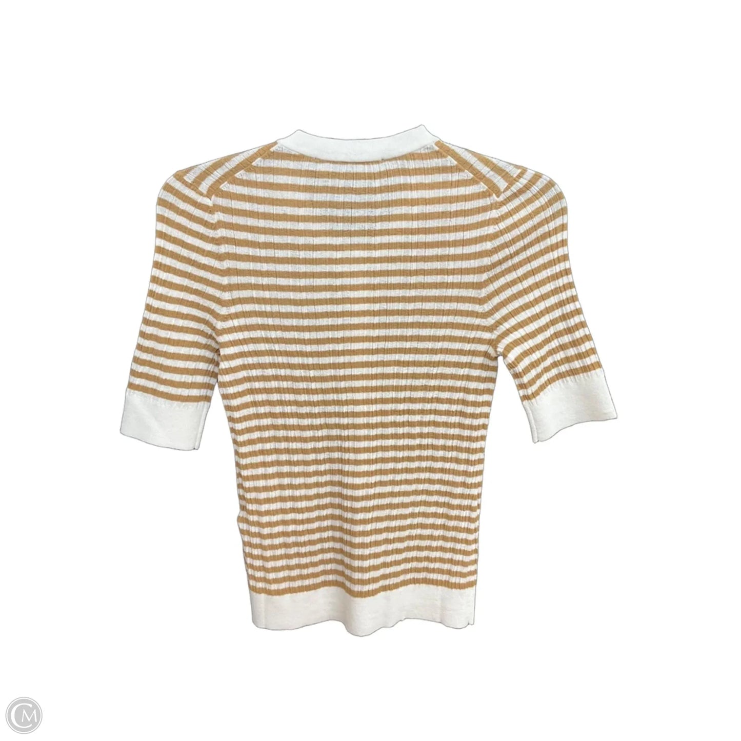 Top Short Sleeve By White House Black Market In Striped Pattern, Size: Xs