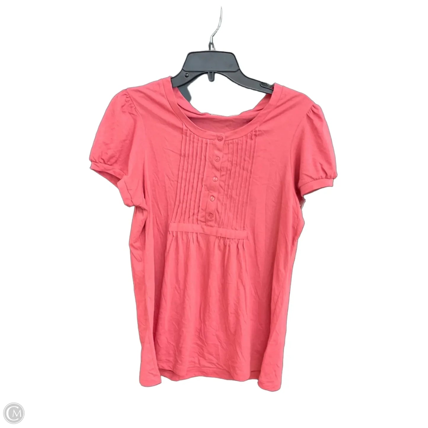Top Short Sleeve By Cato In Pink, Size: Xl