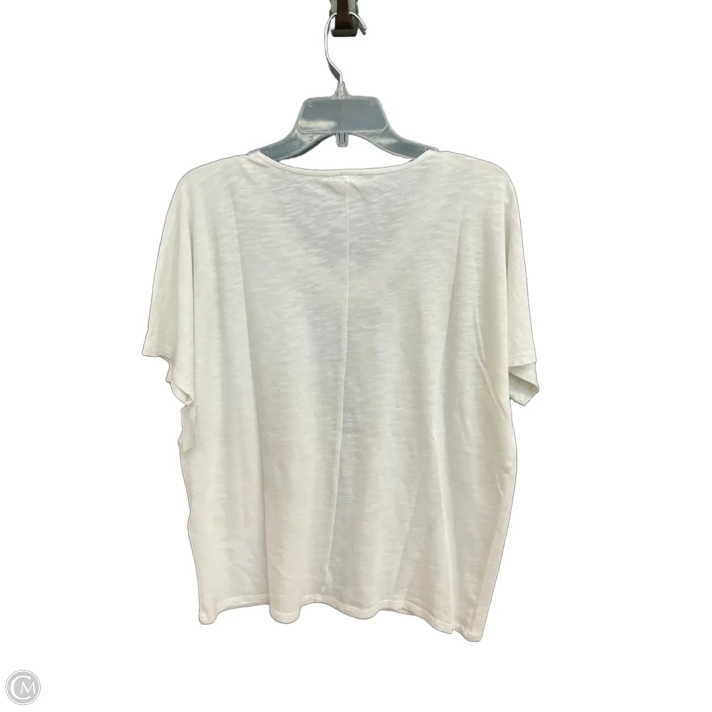 Top Short Sleeve By Chicos In White, Size: L
