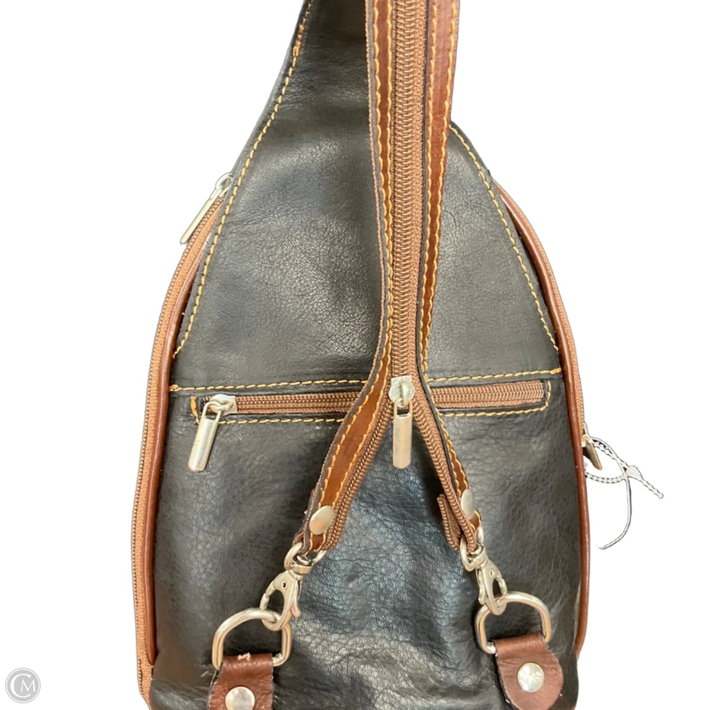 Crossbody Leather By Cmc, Size: Medium