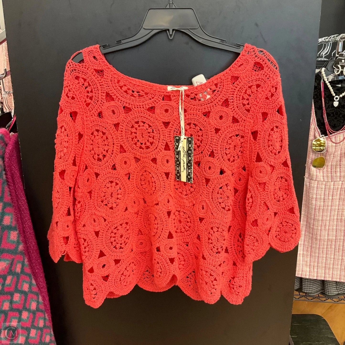 Top Short Sleeve By Ultra Pink In Pink, Size: Xl