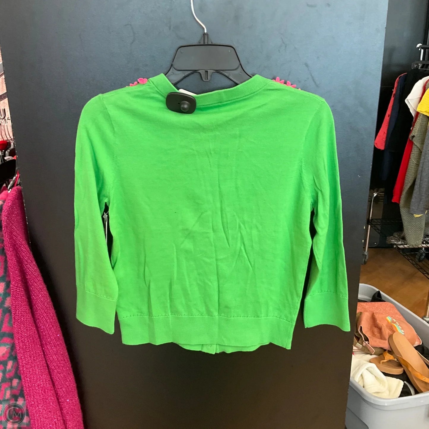 Cardigan Designer By Kate Spade In Green, Size: S