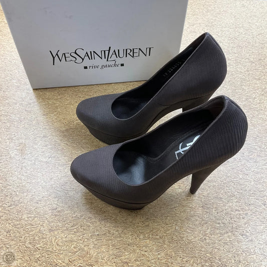 Shoes Luxury Designer By Yves Saint Laurent In Brown, Size: 5.5