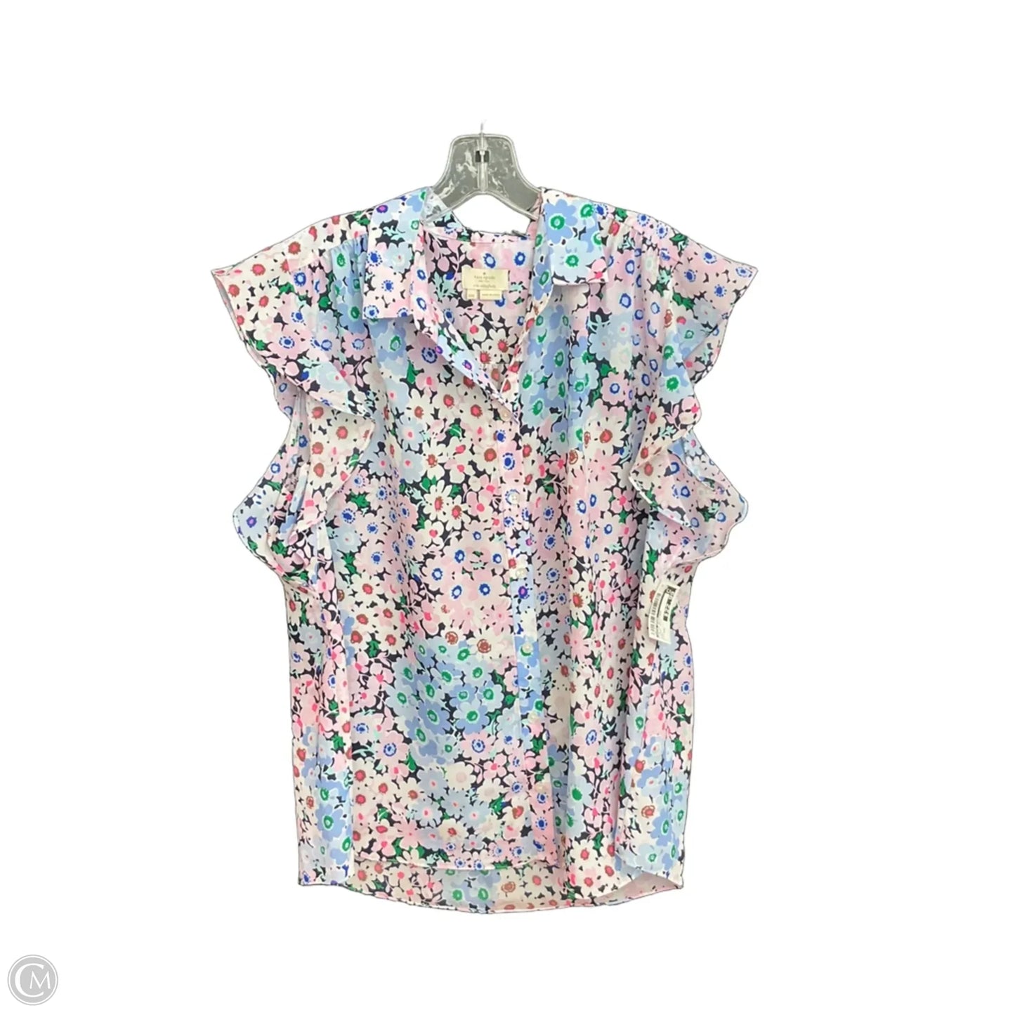 Top Short Sleeve Designer By Kate Spade In Floral Print, Size: Xxl
