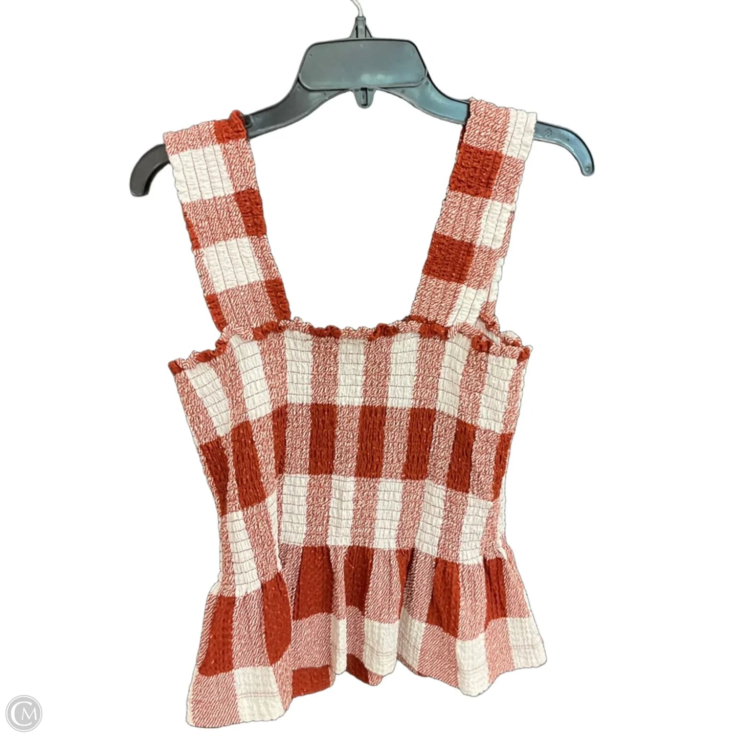 Top Sleeveless By Loft In Brown & Cream, Size: S