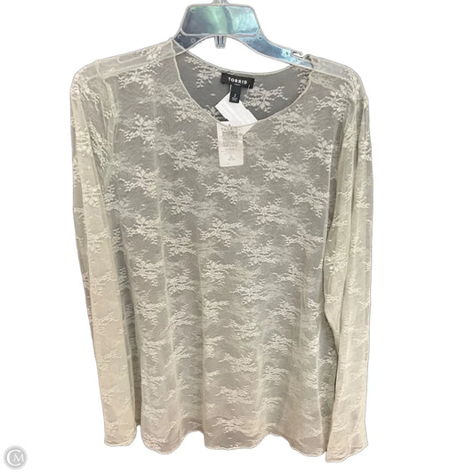 Top Long Sleeve By Torrid In Green, Size: 2x