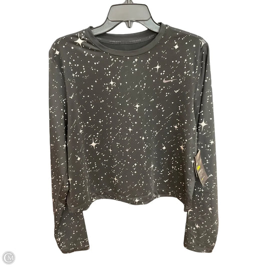 Athletic Top Long Sleeve Crewneck By Nike Apparel In Black, Size: Xxl