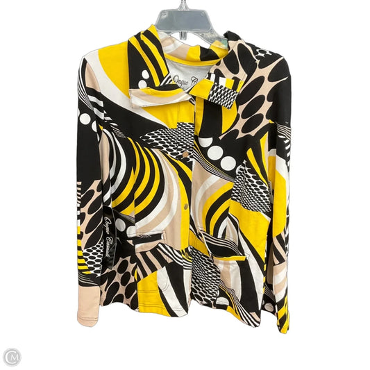 Jacket Other By Onque In Black & Yellow, Size: L