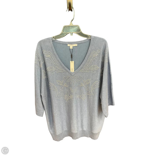 Top Short Sleeve By Chicos In Blue, Size: L