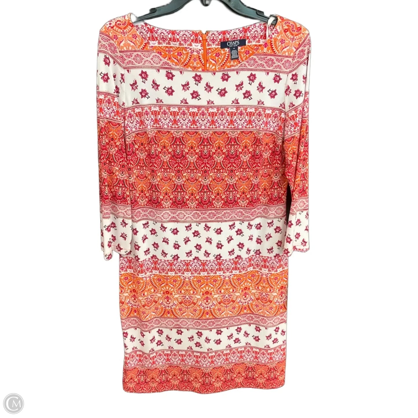 Dress Casual Maxi By Chaps In Geometric Pattern, Size: M