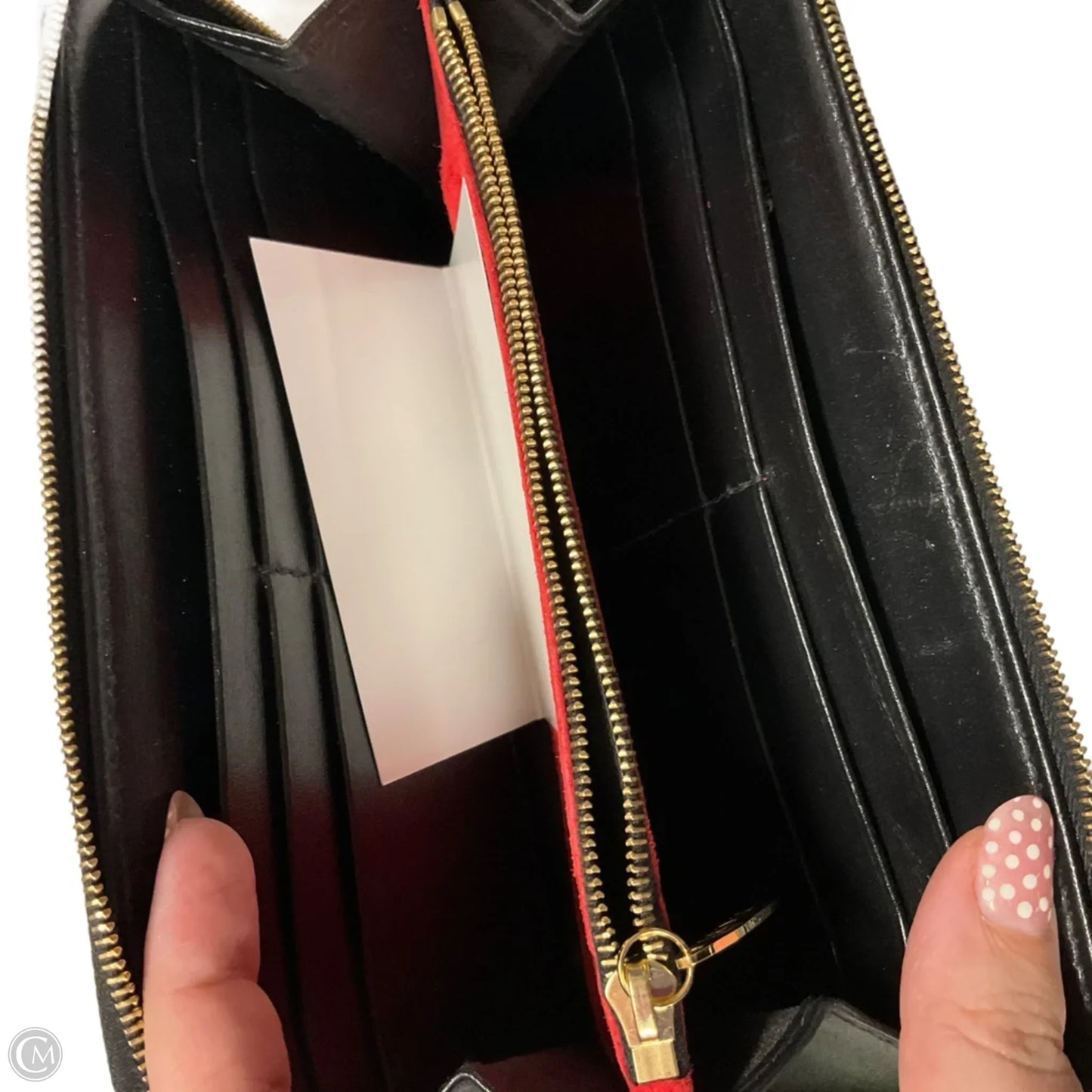 Wallet Leather By Clothes Mentor, Size: Medium