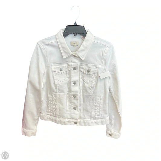 Jacket Denim By Loft In White, Size: S