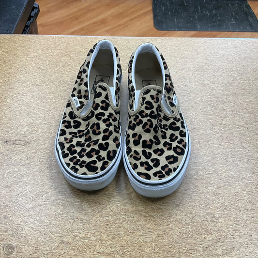 Shoes Flats By Vans In Animal Print, Size: 8