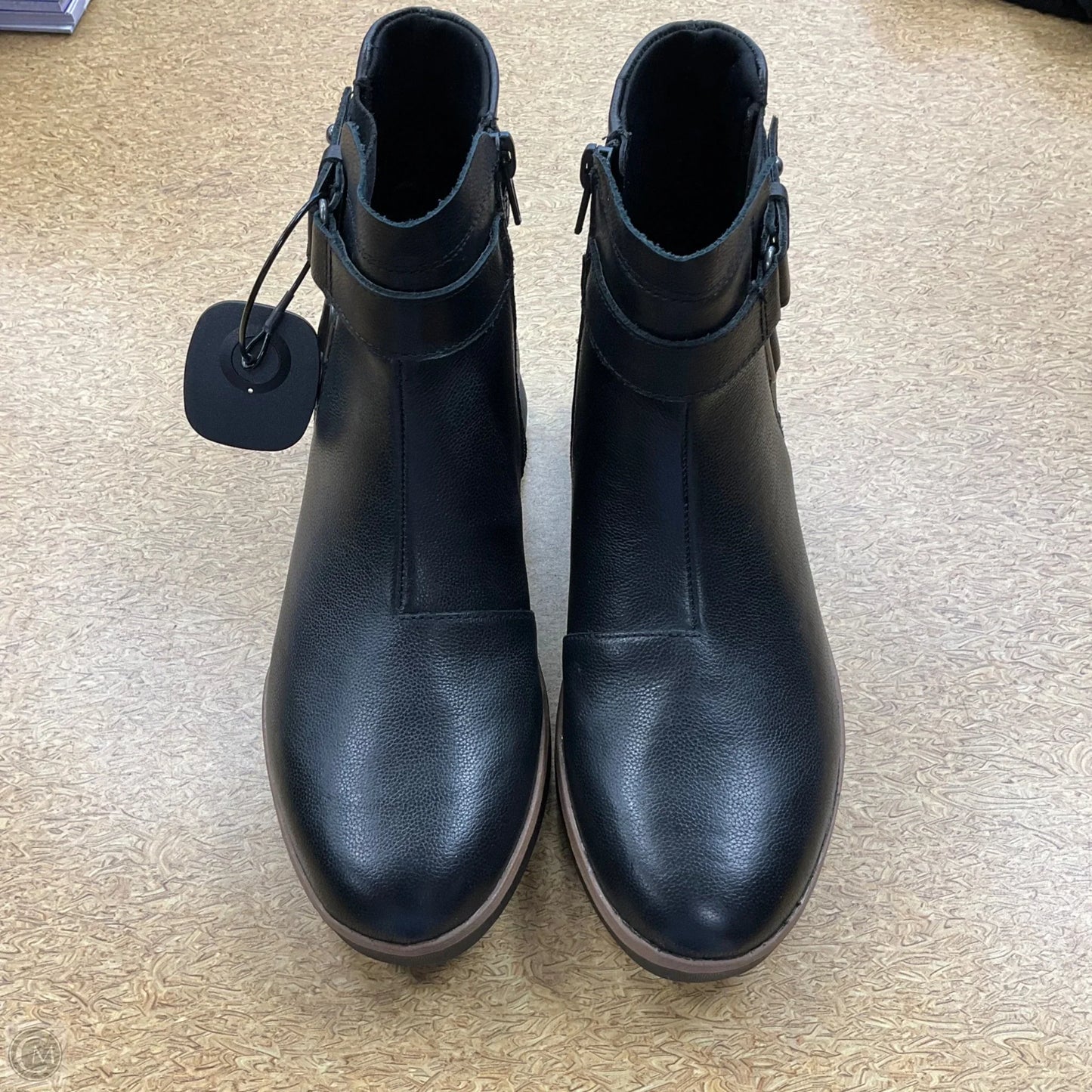 Boots Ankle Flats By Clarks In Black, Size: 7