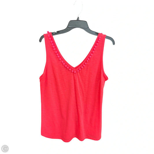 Top Sleeveless Designer By Lilly Pulitzer In Pink, Size: L