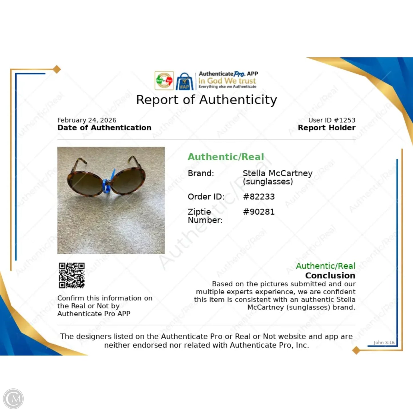 Sunglasses Luxury Designer By Stella Mccartney