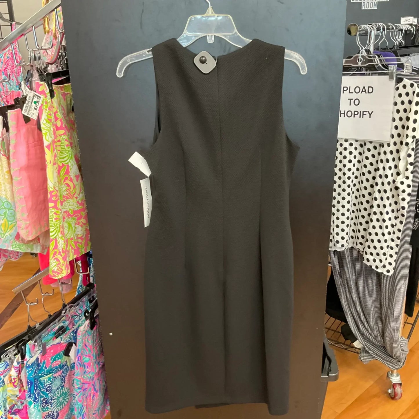 Dress Party Midi By Maggy London In Black, Size: L