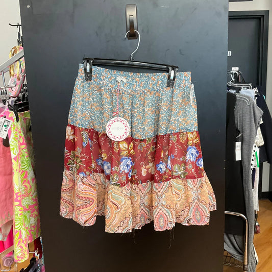 Skirt Mini & Short By Umgee In Multi-colored, Size: M