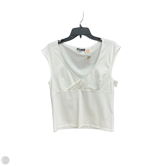 Top Sleeveless By J. Crew In White, Size: L