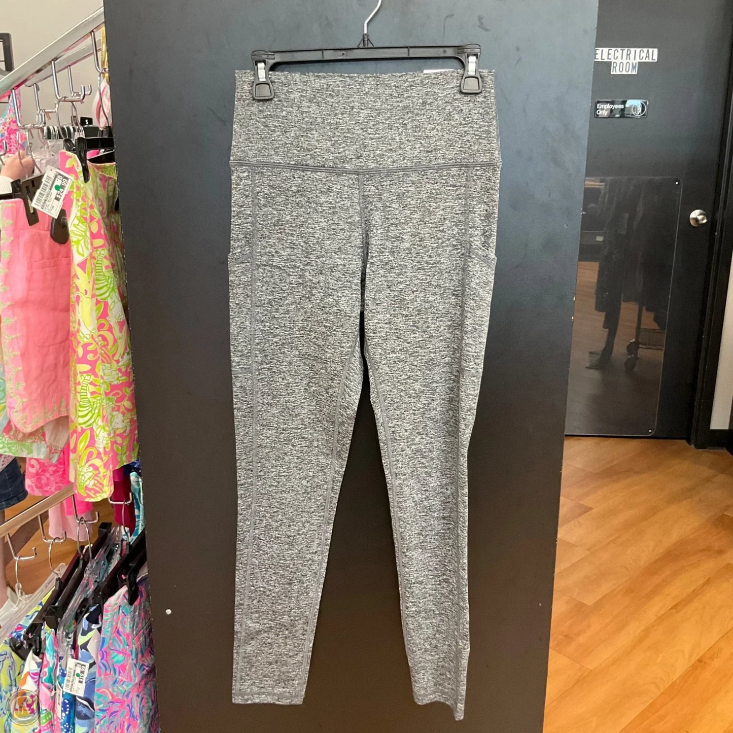 Athletic Leggings By Aerie In Grey, Size: L
