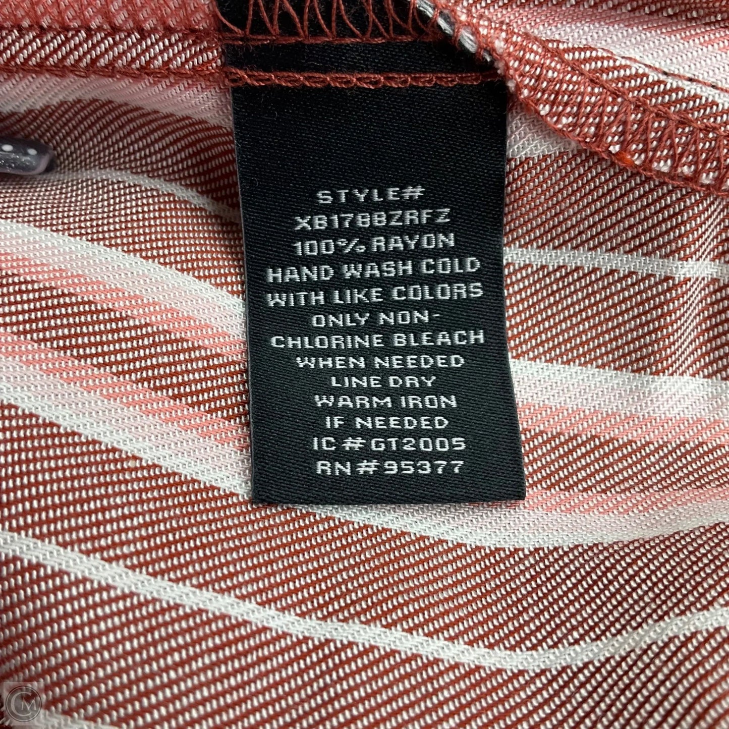 Blouse Short Sleeve By Sanctuary In Striped Pattern, Size: 1x