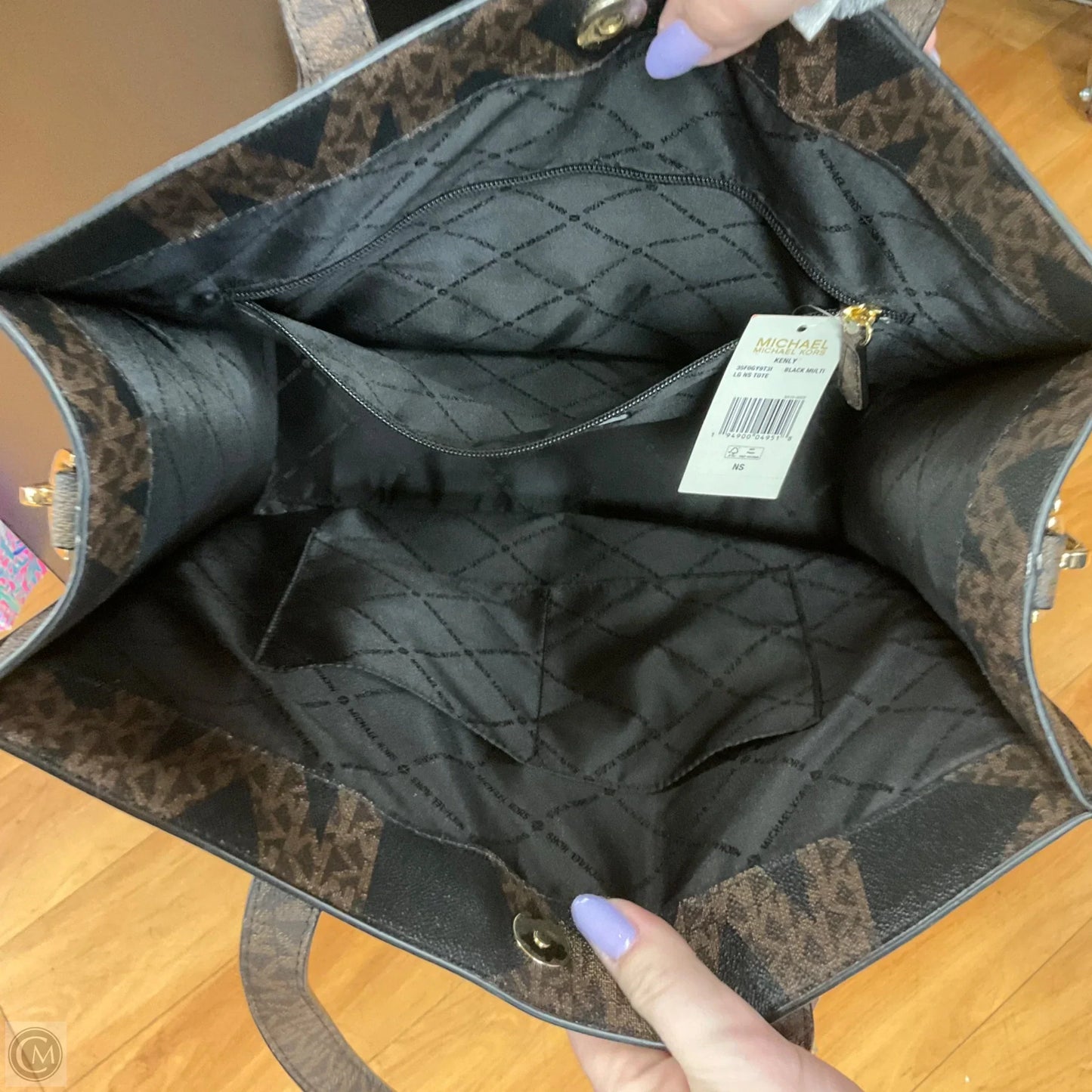 Tote Designer By Michael Kors, Size: Large