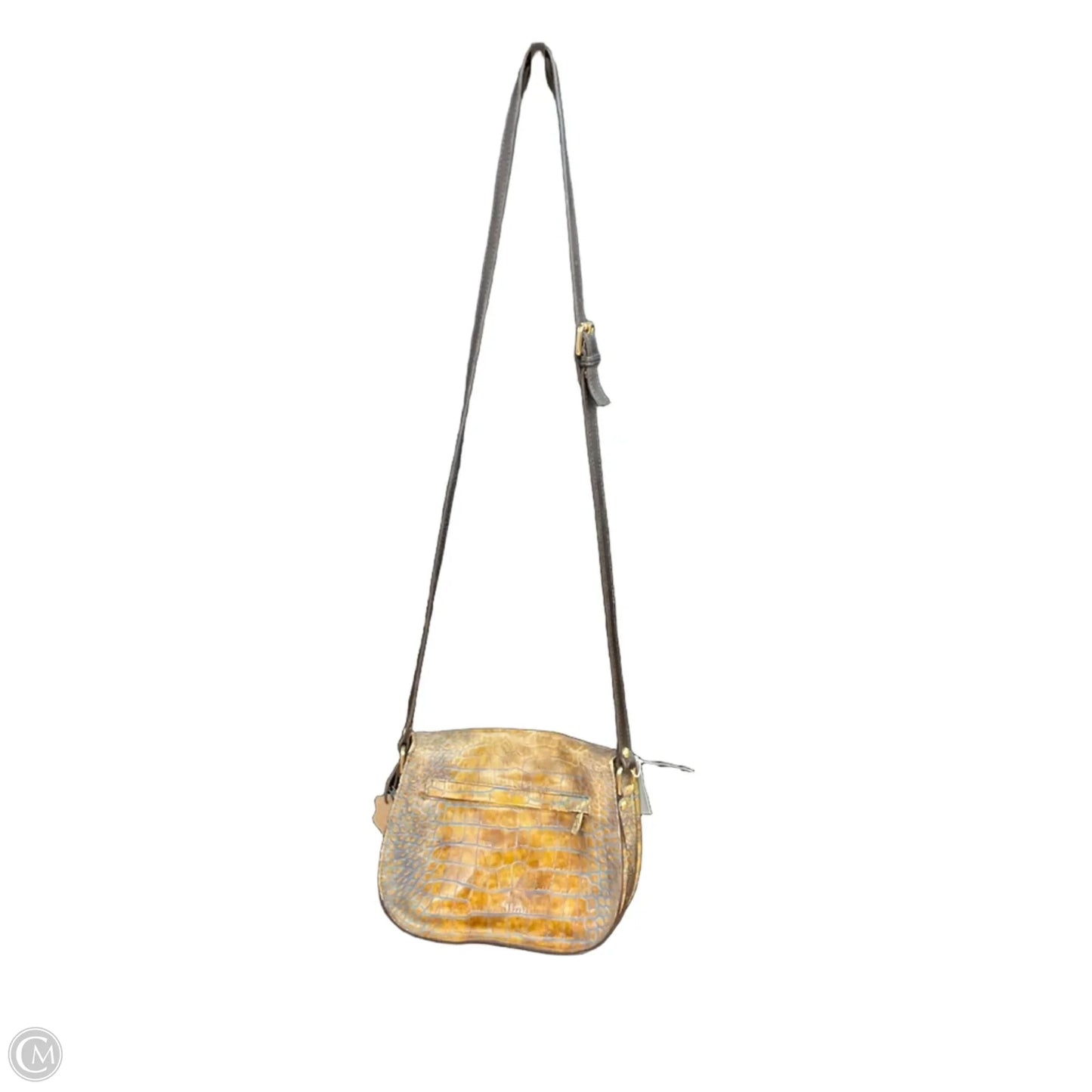 Crossbody Leather By Valentina, Size: Medium